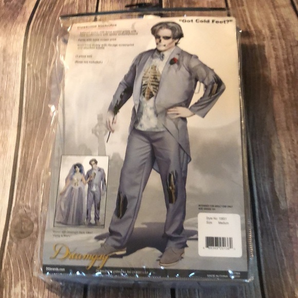 Dreamguy Halloween Costume “Got Cold Feet?” M NIP - Picture 2 of 3
